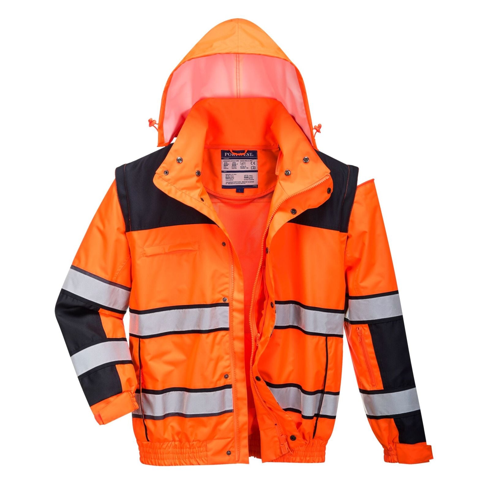 Portwest Jassen C466 oranje-zwart(OB)