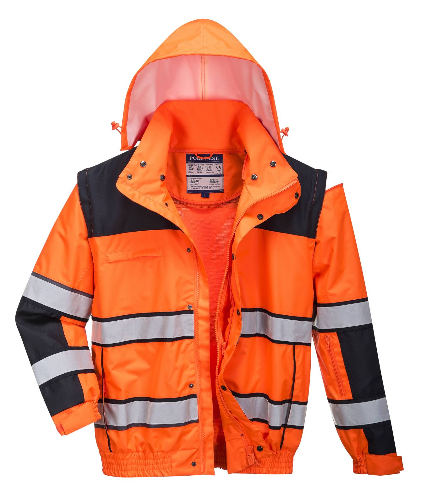 Portwest Jassen C466 oranje-zwart(OB)