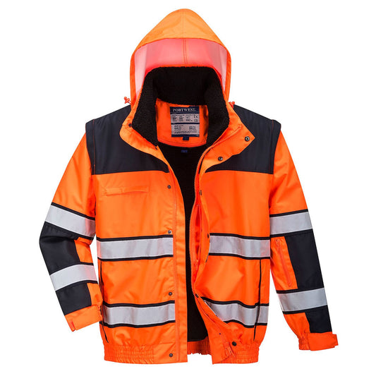 Portwest Jassen C466 oranje-zwart(OB)