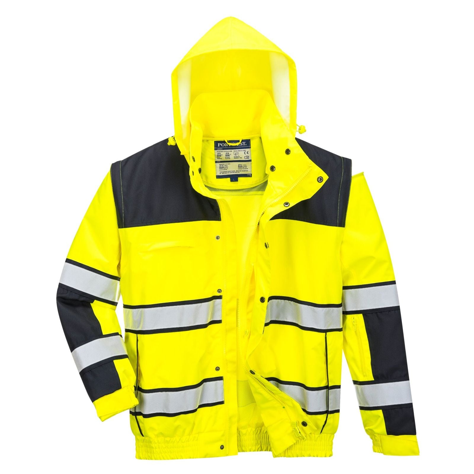Portwest Jassen C466 geel-zwart(YB)