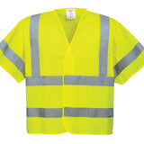 Portwest Vesten Hoge zichtbaarheid Veiligheidsvest C471 Hi-Vis Korte Mouwen geel(YE)