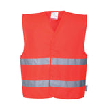 Portwest Vesten C474 HiVis Lichtgewicht rood(RE)