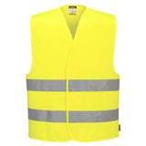 Portwest Vesten C474 HiVis Lichtgewicht geel(YE)