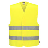 Portwest Vesten C474 HiVis Lichtgewicht geel(YE)