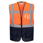 Portwest Vesten C476 HiVis oranje-marineblauw(ON)