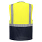 Portwest Vesten C476 HiVis geel-marineblauw(YN)