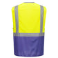 Portwest Vest-Port Hoge zichtbaarheid Veiligheidsvest C476 Warsaw Hi-Vis Contrast Executive geel-paars(YP)