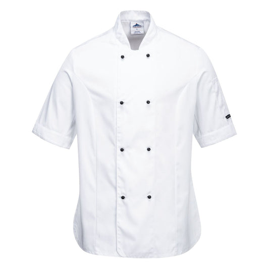 Portwest Kokskleding Chef-koks/voedingsindustrie Koksjas C737 Rachel Dames  K/M wit(WH)