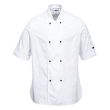 Portwest Kokskleding Chef-koks/voedingsindustrie Koksjas C737 Rachel Dames  K/M wit(WH)