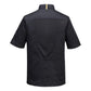 Portwest Kokskleding Voedingsmiddelen industrie Jack C739 chef's MeshAir Pro korte mouw zwart(BK)