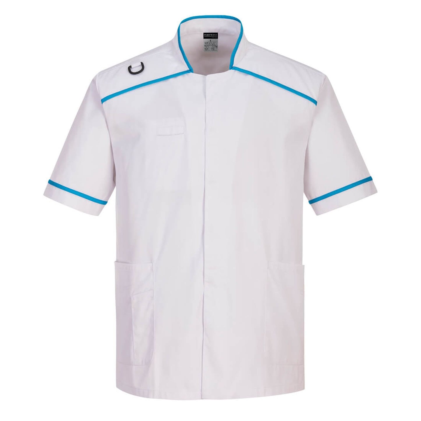 Portwest tunieken C821 wit-aqua(WA)