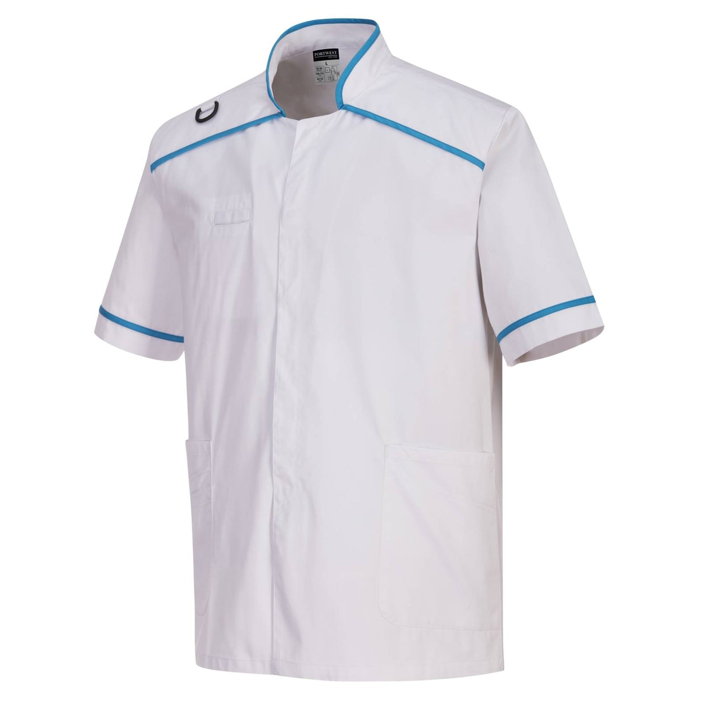 Portwest tunieken C821 wit-aqua(WA)