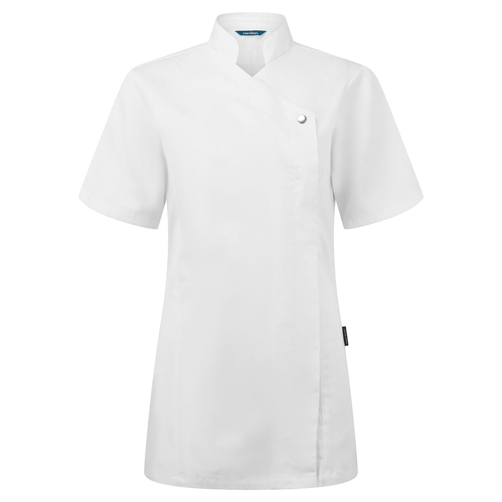 Portwest Kokskleding Gezondheid/Hygiëne Werkkleding Tuniek C824 medisch korte mouw wit(WH)