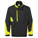 Portwest WX1 Werkjas CD110 tweekleurig katoen zwart-geel(KY)