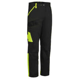 Portwest WX1 Korte Werkbroek CD111 tweekleurig katoen zwart-geel(KY)