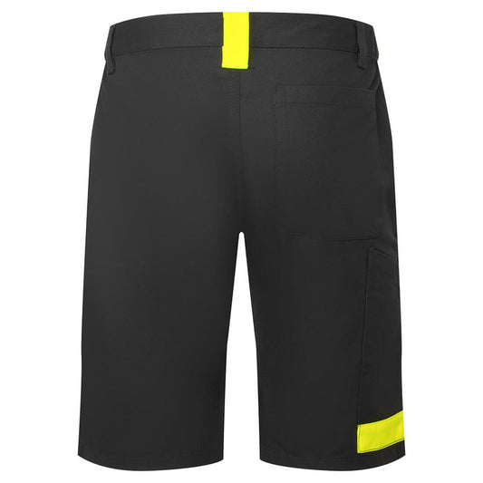 Portwest WX1 Korte Broek CD114 tweekleurig katoen zwart-grijs(BY)