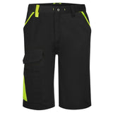 Portwest WX1 Korte Broek CD114 tweekleurig katoen zwart-geel(KY)