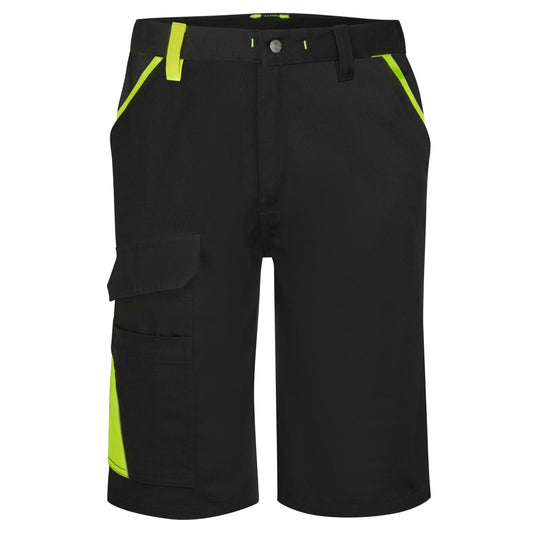 Portwest WX1 Korte Broek CD114 tweekleurig katoen zwart-geel(KY)