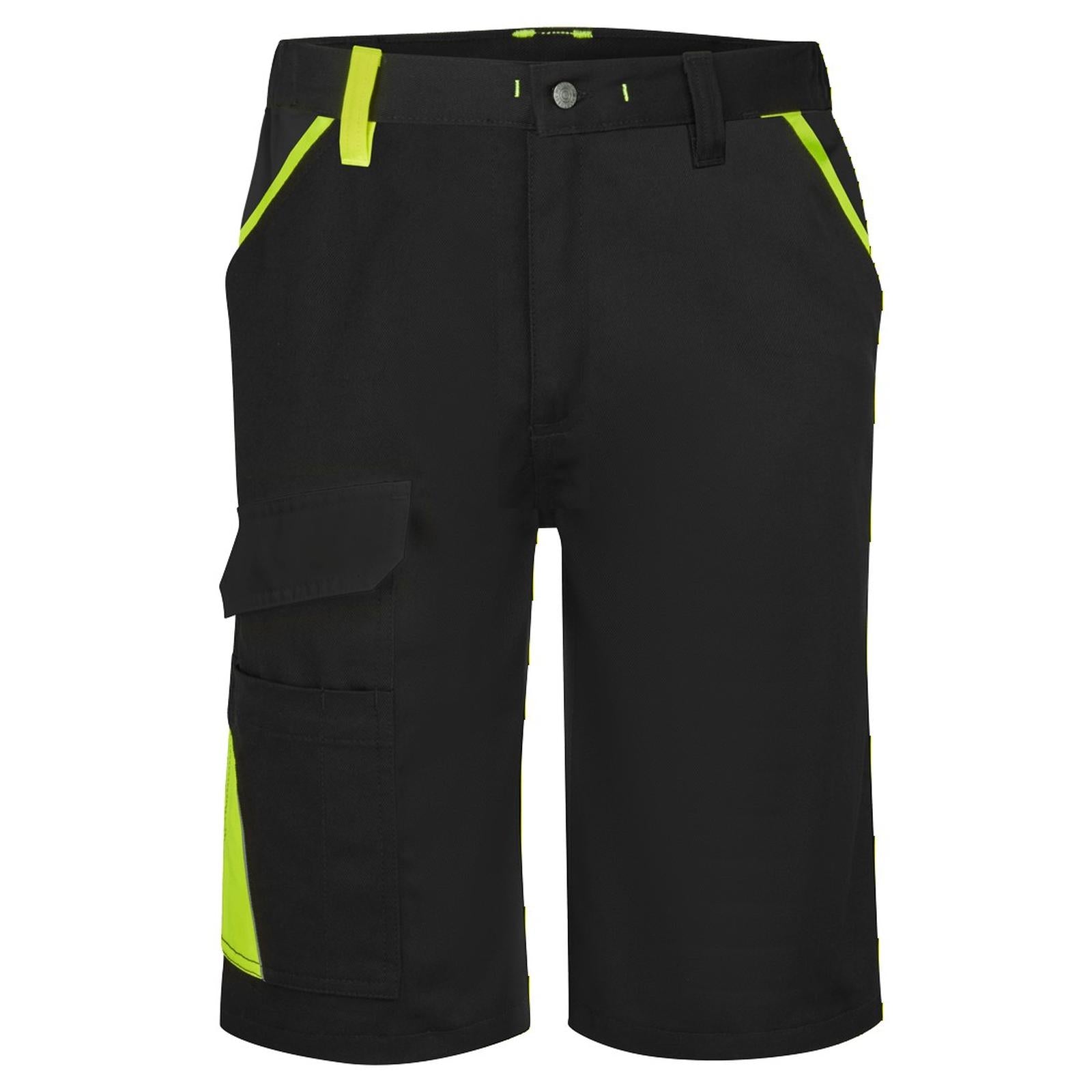 Portwest WX1 Korte Broek CD114 tweekleurig katoen zwart-geel(KY)