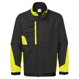 Portwest WX1 Werkjack CD130 lichtgewicht katoen zwart-geel(KY)