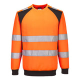 Portwest WX2 Hoge zichtbaarheid Sweatshirt CD805 Eco Hi-Vis oranje-zwart(OB)