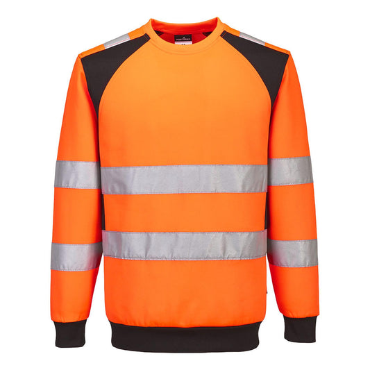 Portwest WX2 Hoge zichtbaarheid Sweatshirt CD805 Eco Hi-Vis oranje-zwart(OB)