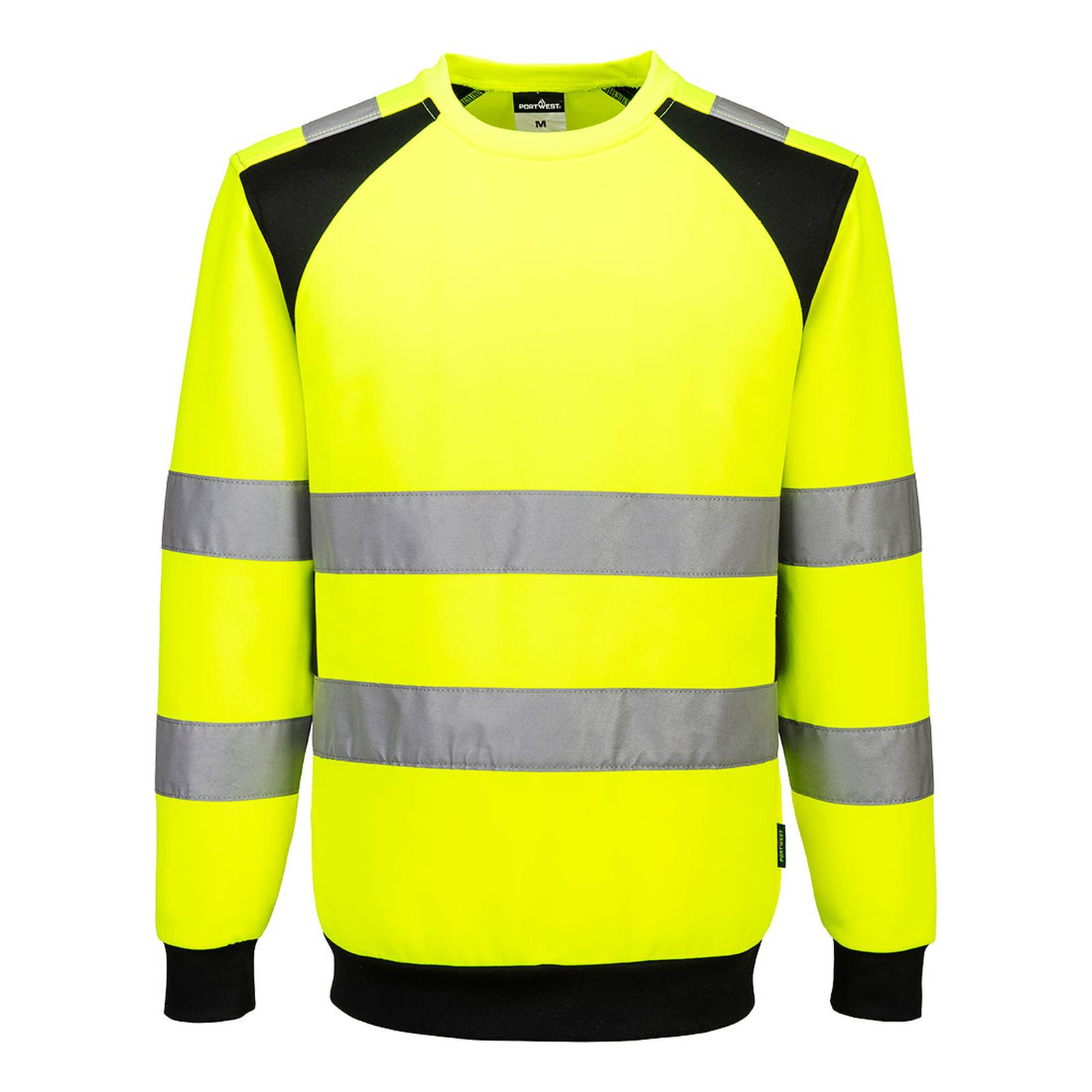 Portwest WX2 Hoge zichtbaarheid Sweatshirt CD805 Eco Hi-Vis geel-zwart(YB)