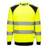 Portwest WX2 Hoge zichtbaarheid Sweatshirt CD805 Eco Hi-Vis geel-zwart(YB)