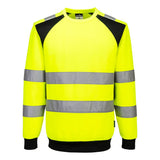 Portwest WX2 Hoge zichtbaarheid Sweatshirt CD805 Eco Hi-Vis geel-zwart(YB)