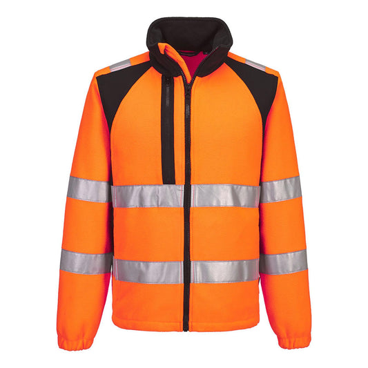 Portwest WX2 Hoge zichtbaarheid Fleecevest CD807 Eco Hi-Vis oranje-zwart(OB)
