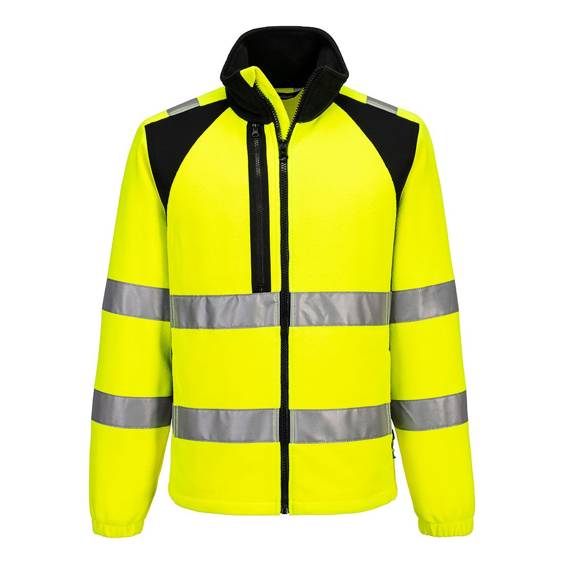 Portwest WX2 Hoge zichtbaarheid Fleecevest CD807 Eco Hi-Vis geel-zwart(YB)