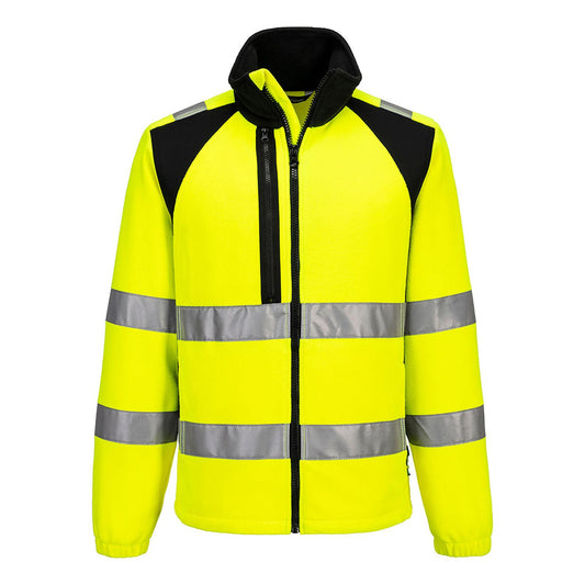 Portwest WX2 Hoge zichtbaarheid Fleecevest CD807 Eco Hi-Vis geel-zwart(YB)