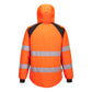 Portwest WX2 Hoge zichtbaarheid Jas CD809 Hi-Vis gevoerd softshell 2 (L) oranje-zwart(OB)