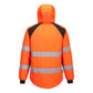 Portwest WX2 Hoge zichtbaarheid Jas CD809 Hi-Vis gevoerd softshell 2 (L) oranje-zwart(OB)
