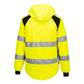 Portwest WX2 Hoge zichtbaarheid Jas CD809 Hi-Vis gevoerd softshell 2 (L) geel-zwart(YB)