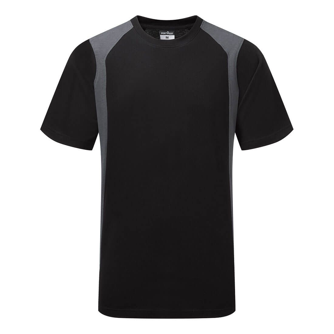 Portwest WX2 Werkkleding T-Shirt CD811 Eco S/S zwart-grijs(BY)