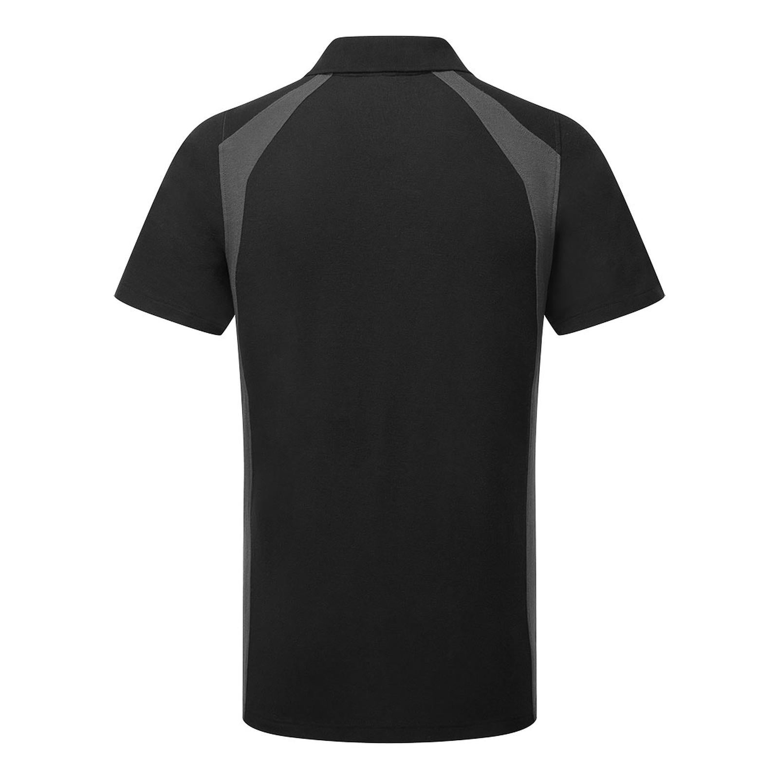 Portwest WX2 Werkkleding Poloshirt CD812 korte mouw zwart-grijs(BY)