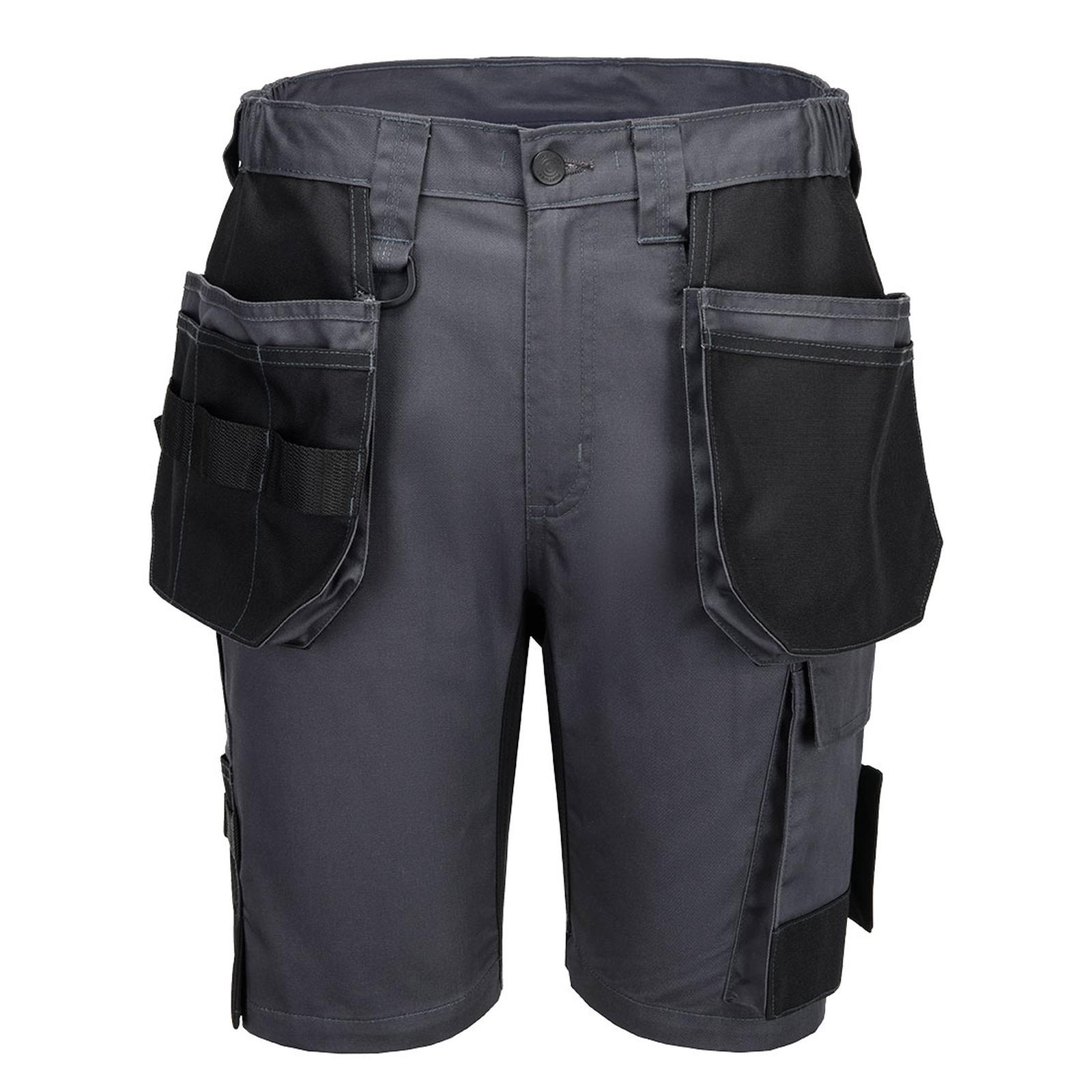 Portwest WX2 Eco Werkkleding Korte Broek CD842 holsterzakken metaalgrijs(MG)