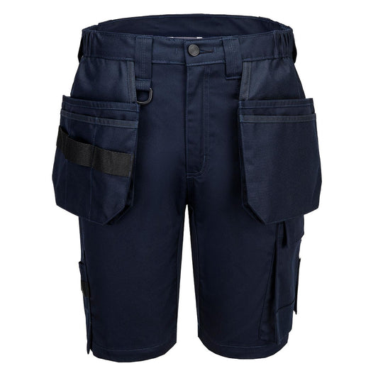 Portwest WX2 Eco Werkkleding Korte Broek CD842 holsterzakken marineblauw(NV)