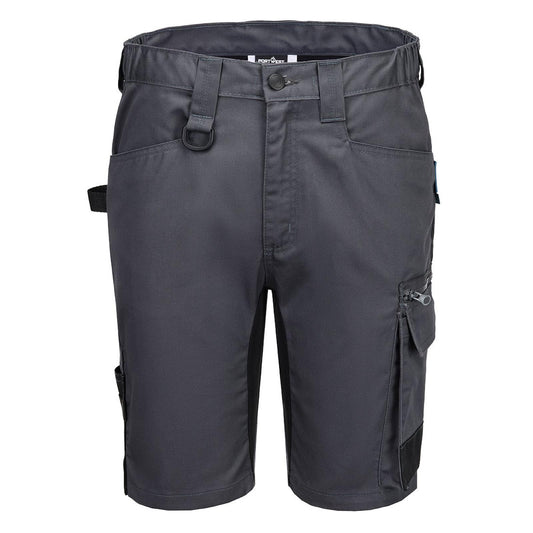 Portwest WX2 Eco Werkkleding Korte Broek CD843 holsterzakken metaalgrijs(MG)