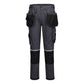Portwest WX2 Werkkleding Broek CD845 Eco Stretch holsterzakken metaalgrijs(MG)