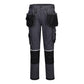 Portwest WX2 Werkkleding Broek CD845 Eco Stretch holsterzakken metaalgrijs(MG)