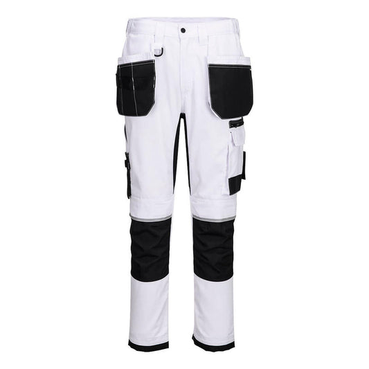 Portwest WX2 Werkkleding Broek CD845 Eco Stretch holsterzakken wit(WH)