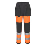 Portwest WX2 Broek CD847 Eco Hi-Vis klasse 1 dames stretch oranje-zwart(OB)