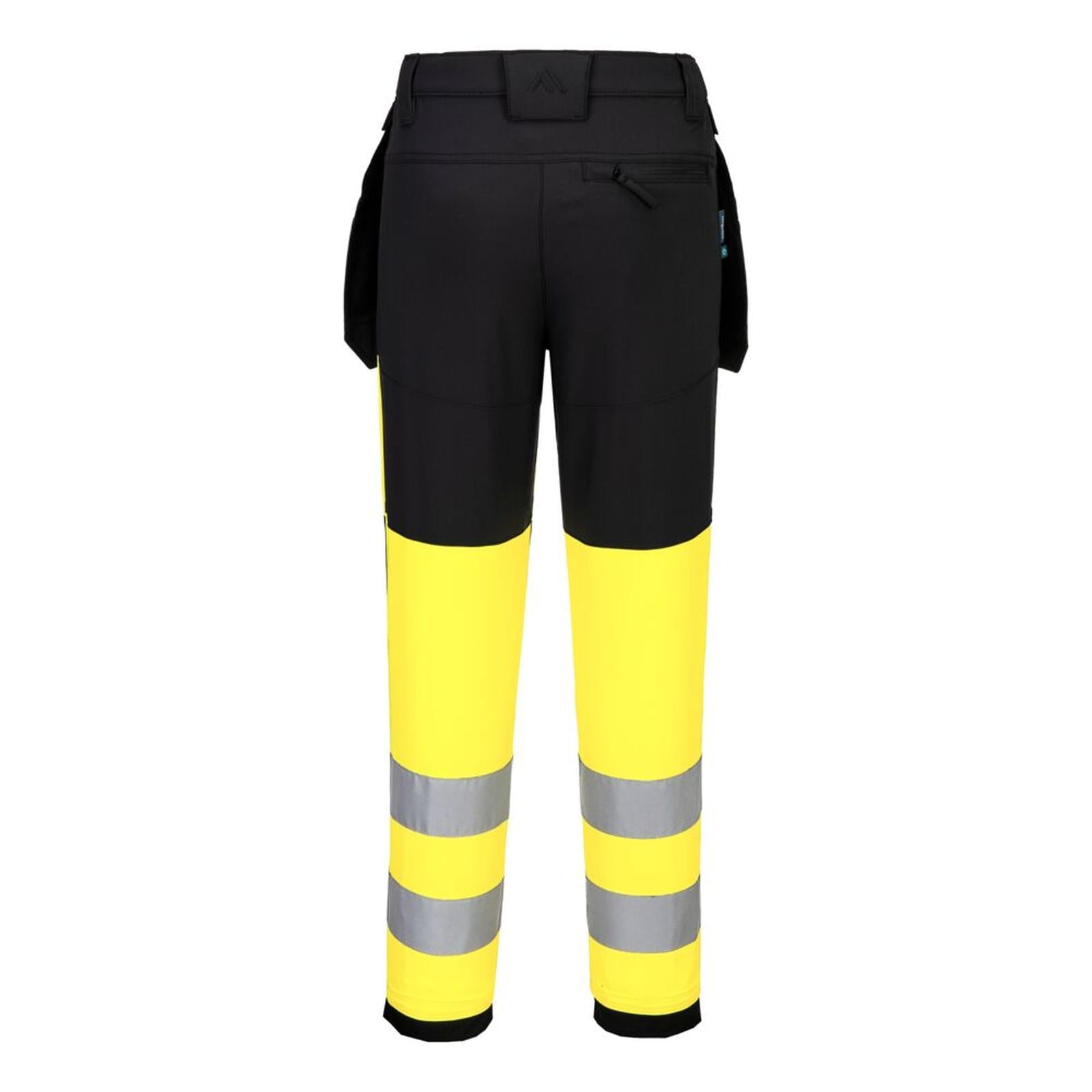 Portwest WX2 Broek CD847 Eco Hi-Vis klasse 1 dames stretch geel-zwart(YB)