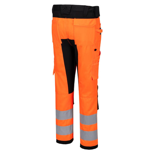 Portwest WX2 Hoge zichtbaarheid Broek CD848 Eco Stretch oranje-zwart(OB)