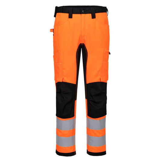 Portwest WX2 Hoge zichtbaarheid Broek CD848 Eco stretch oranje-zwart(OB)