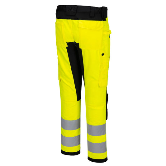 Portwest WX2 Hoge zichtbaarheid Broek CD848 Eco Stretch geel-zwart(YB)
