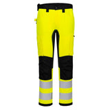 Portwest WX2 Hoge zichtbaarheid Broek CD848 Eco stretch geel-zwart(YB)