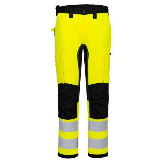Portwest WX2 Hoge zichtbaarheid Broek CD848 Eco stretch geel-zwart(YB)